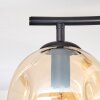 Ripoll ceiling light, globe light Amber, 2-light sources