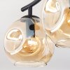 Ripoll ceiling light, globe light Amber, 2-light sources