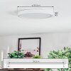 Finsrud ceiling light, Panel LED white, 1-light source
