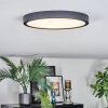 Finsrud ceiling light, Panel LED black, 1-light source