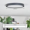 Finsrud ceiling light, Panel LED black, 1-light source