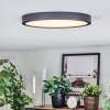 Finsrud ceiling light, Panel LED black, 1-light source