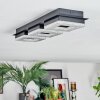 Walon ceiling light LED black, 1-light source