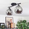 Ripoll ceiling light, globe light Smoke-coloured, 2-light sources