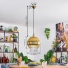 Koyoto hanging light, globe light, pendant light gold, 1-light source