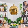Ripoll hanging light, globe light, pendant light gold, 1-light source