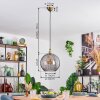 Koyoto hanging light, globe light, pendant light gold, 1-light source