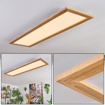Belan ceiling light, Panel LED Ecru, white, 1-light source