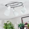 Starkeryd ceiling light, ceiling spotlight chrome, white, 3-light sources