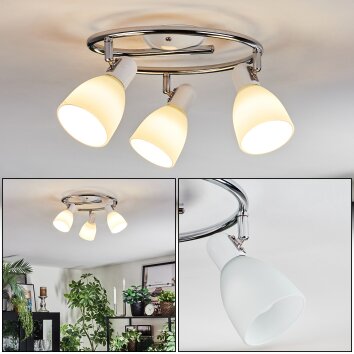 Starkeryd ceiling light, ceiling spotlight chrome, white, 3-light sources