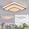 Borin ceiling light LED grey, white, 1-light source
