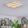 Borin ceiling light LED grey, white, 1-light source