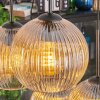 Koyoto hanging light, globe light, pendant light Amber, clear, 6-light sources