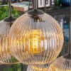 Koyoto hanging light, globe light, pendant light Amber, clear, Smoke-coloured, 6-light sources