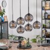 Koyoto hanging light, globe light, pendant light Smoke-coloured, 6-light sources