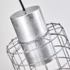 Neran hanging light, pendant light galvanized, 3-light sources