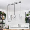 Neran hanging light, pendant light galvanized, 3-light sources