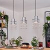 Neran hanging light, pendant light galvanized, 3-light sources