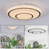 Borin ceiling light LED grey, white, 1-light source