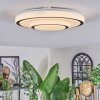 Borin ceiling light LED grey, white, 1-light source