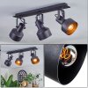 Tylar ceiling light, ceiling spotlight black, 3-light sources