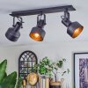 Tylar ceiling light, ceiling spotlight black, 3-light sources