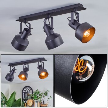 Tylar ceiling light, ceiling spotlight black, 3-light sources