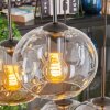 Apedo hanging light, globe light, pendant light Amber, clear, Smoke-coloured, 6-light sources