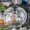 Apedo hanging light, globe light, pendant light Amber, clear, Smoke-coloured, 6-light sources
