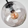 Gastor ceiling light, globe light 30 cm Smoke-coloured, 3-light sources