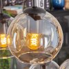 Koyoto hanging light, globe light, pendant light Amber, clear, 6-light sources