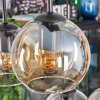 Koyoto hanging light, globe light, pendant light Amber, clear, 6-light sources