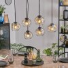 Ripoll hanging light, globe light, pendant light Amber, clear, 6-light sources