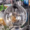 Koyoto hanging light, globe light, pendant light Amber, clear, Smoke-coloured, 6-light sources