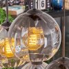Koyoto hanging light, globe light, pendant light Amber, clear, Smoke-coloured, 6-light sources