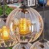 Koyoto hanging light, globe light, pendant light Amber, clear, 6-light sources