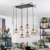 Koyoto hanging light, globe light, pendant light Amber, 6-light sources
