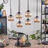 Koyoto hanging light, globe light, pendant light Amber, 6-light sources