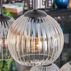 Koyoto hanging light, globe light, pendant light Amber, clear, Smoke-coloured, 6-light sources