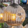 Ripoll hanging light, globe light, pendant light Smoke-coloured, 6-light sources