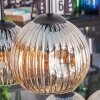 Ripoll hanging light, globe light, pendant light Amber, 6-light sources