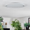 Zuren ceiling light, Panel LED white, 1-light source, Colour changer