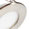 Ramek ceiling light, recessed light LED matt nickel, 3-light sources