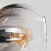 Koyoto ceiling light, globe light 31 cm Amber, clear, Smoke-coloured, 4-light sources