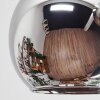 Koyoto ceiling light, globe light gold, black, 8-light sources