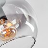 Koyoto ceiling light, globe light Amber, clear, Smoke-coloured, 3-light sources