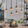 Koyoto hanging light, globe light, pendant light Amber, clear, 6-light sources