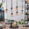 Koyoto hanging light, globe light, pendant light Amber, clear, 6-light sources