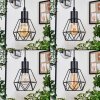 Yaak hanging light, pendant light Ecru, black, 5-light sources