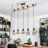 Yaak hanging light, pendant light Ecru, black, 5-light sources